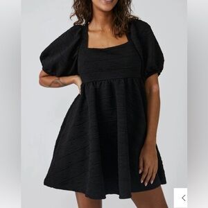 Free People Violet Mini Dress Size X Large Black
